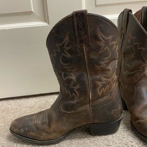 Ariat Cowboy Boots, Brown, 2Y